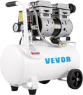 VEVOR, Compressor de ar, Druckluft, 25L, 750W, 60 dB, 165L, aço, Branco / Preto, para trabalhos de manutenção