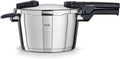 Panela de pressão, Fissler, Vitaquick/Schnellkochtopf, 4,5 L, 22 cm, aço inoxidável, aço, Prateado / Preto, para a cozinha