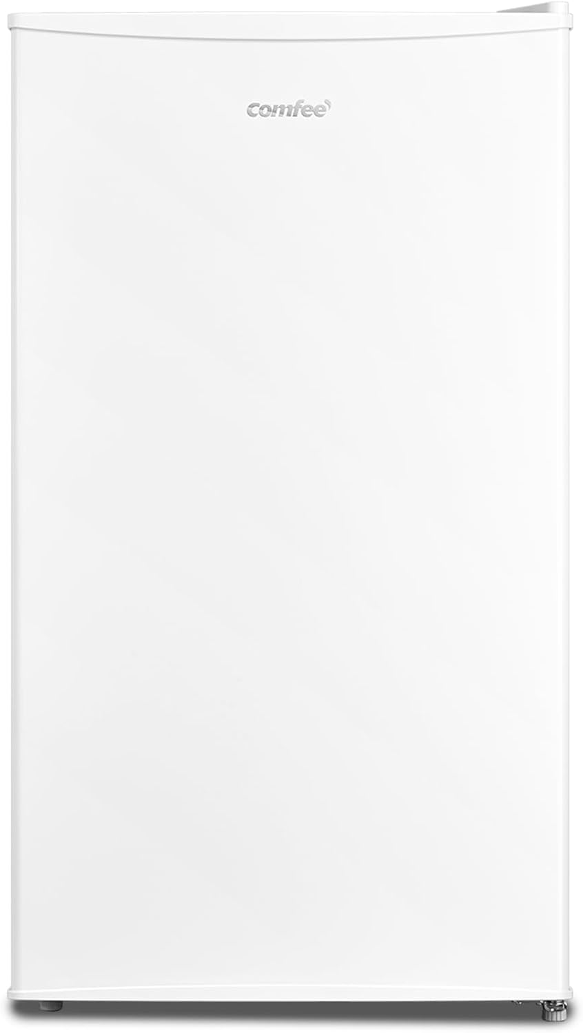Minifrigorífico, Comfee, 93 L, 860 mm, 10 L, 41 dB, 67,2 kg, 472 × 450 × 860 mm, com prateleiras, Branco, para uso diário