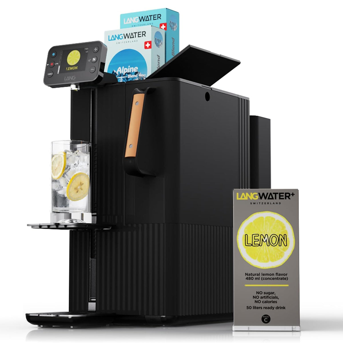 Mesa, LANG, NSF58, 250L, 21 cm, com função de autolimpeza, Preto, para uso diário