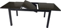 Mesa de jantar, DEGAMO, Gartentisch, 210 × 90cm, 150cm, 210cm, 90cm, 75cm, alumínio, vidro, Antracite / Preto, para uso diário