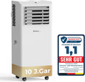 Ar condicionado portátil, WoleixHaus, 55dB, regulável, com temporizador, Branco / Dourado, para uso diário
