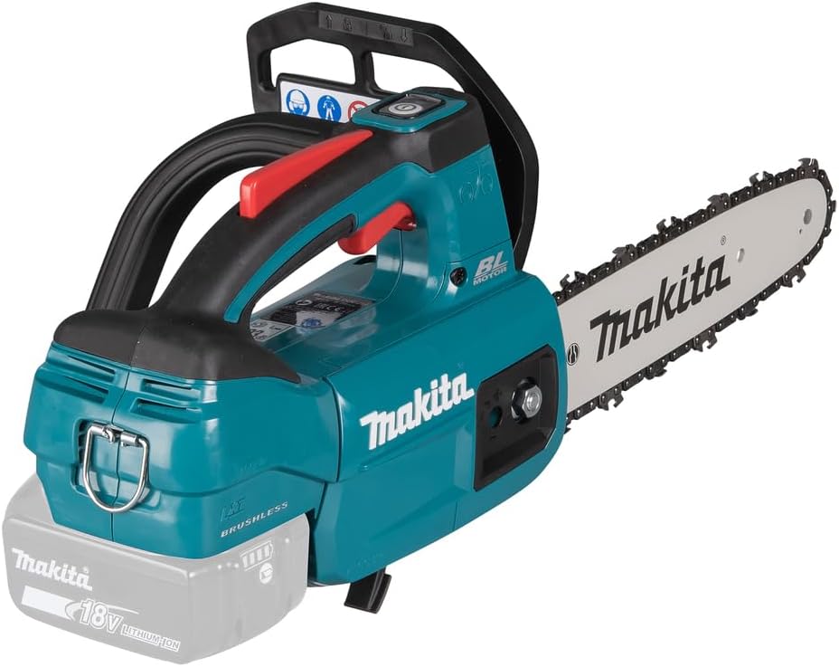 Makita, Motosserra, DUC, 18 V, 25 cm, sem bateria, Azul / Prateado, para utilização no exterior
