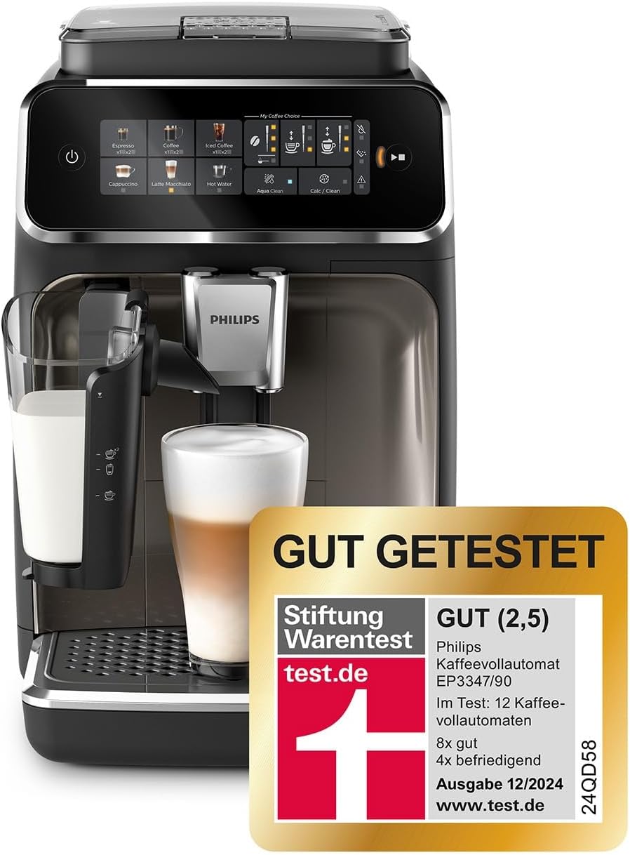 PHILIPS, Máquina de café automática, 3300, 12 níveis, Preto / Chrom, para a cozinha