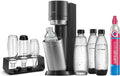 Máquina de água com gás, sodastream, Wassersprudler, 1L, 44cm, 0,5L, aço inoxidável, aço, Titan, para uso diário