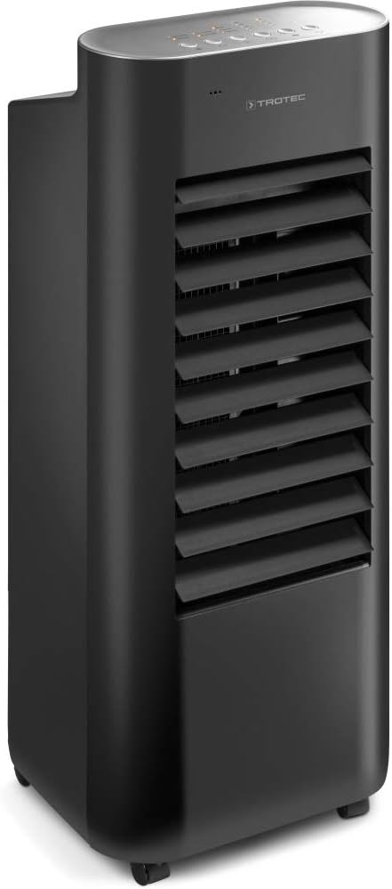 Climatizador evaporativo, TROTEC, Klimager, 4 níveis, com comando à distância, com temporizador, Preto, para uso diário