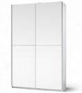 Roupeiro, Stella Trading, FAST, 38 cm, 125 × 195 × 38 cm, com portas, Branco, para o quarto