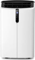 Ar condicionado portátil, GYMAX, Klimaanlage, com comando à distância, com temporizador, com controlo por aplicação, Branco / Preto, para uso diário