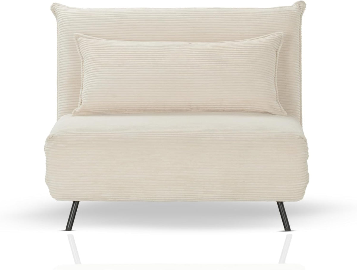 Poltrona, KHG, Schlafsessel, 42 cm, 193 × 108 cm, 91 cm, 50 cm, 108 cm, dobrável, madeira, poliéster, Bege, para a sala