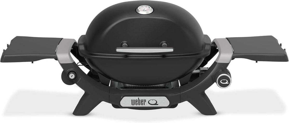 Grelhador a gás, Weber, 1200N, 2,93 kW, dobrável, Preto, para utilização no exterior