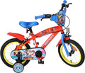 Artigo para casa, Volare, Kinderfahrrad, 110 cm, regulável, com rodas, Vermelho / Azul / Amarelo, para uso diário