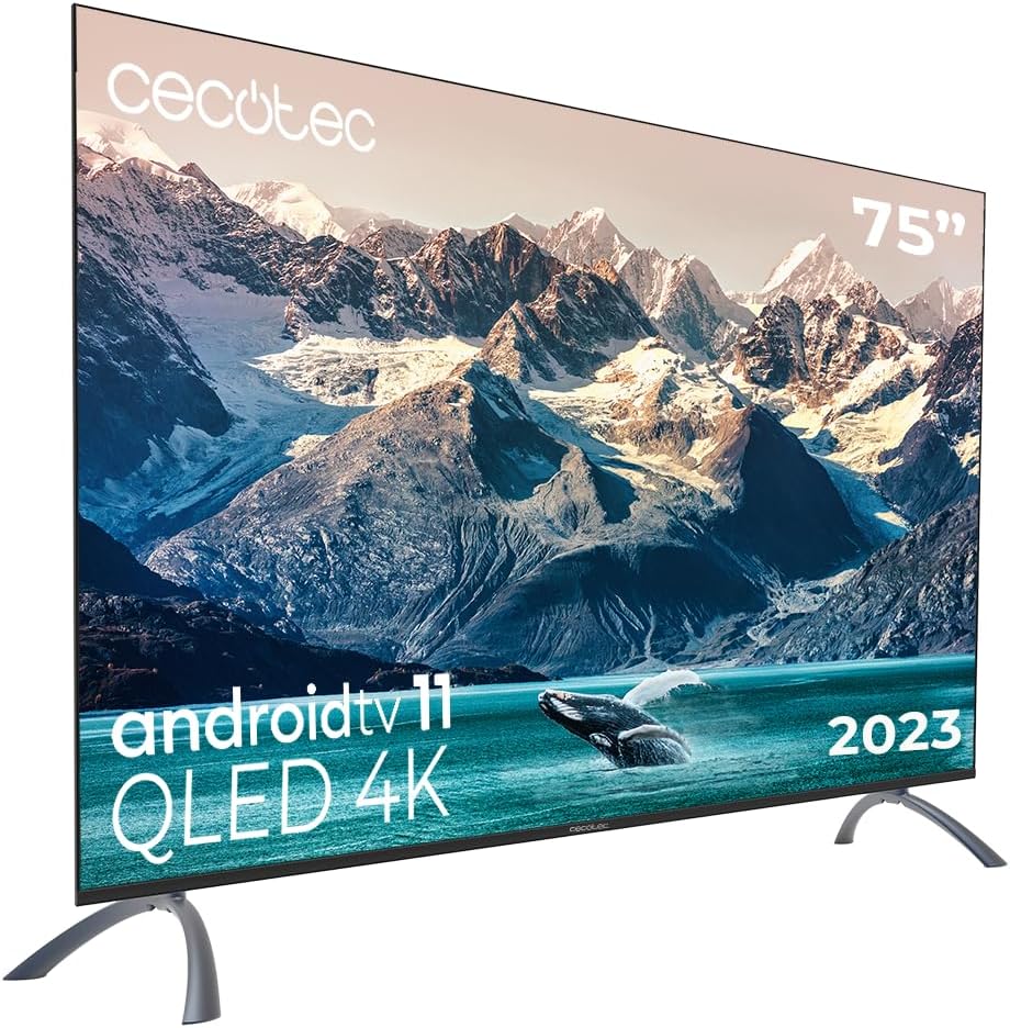 Cecotec, Televisor, VQU20075S, 10 W, 24 W, com iluminação LED, com controlo por aplicação, Prateado, para a sala