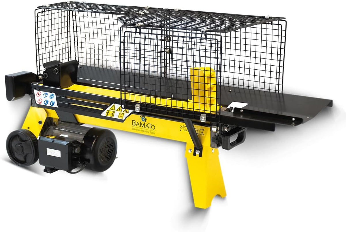 Rachador de lenha, BAMATO, Holzspalter, 230V, 2200 W, 5,29 cm, 3,08 cm, 400 V, madeira, Amarelo / Preto, para uso diário
