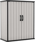 Caixa de arrumação, Keter, 1400l, 73,6 cm, 140 × 170 × 73,6 cm, resistente à água, regulável, Cinzento / Preto, para uso diário