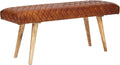 Caixa de arrumação, FineBuy Möbel zum Wohlfühlen, 115 cm, 53 cm, 38 cm, 13 cm, 40 cm, madeira, pele, Castanho, para uso diário