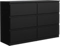 Aparador, meble masztalerz, Kommode, 120 cm, 120 × 78,5 × 39 cm, 39 cm, com gavetas, Preto, para uso diário