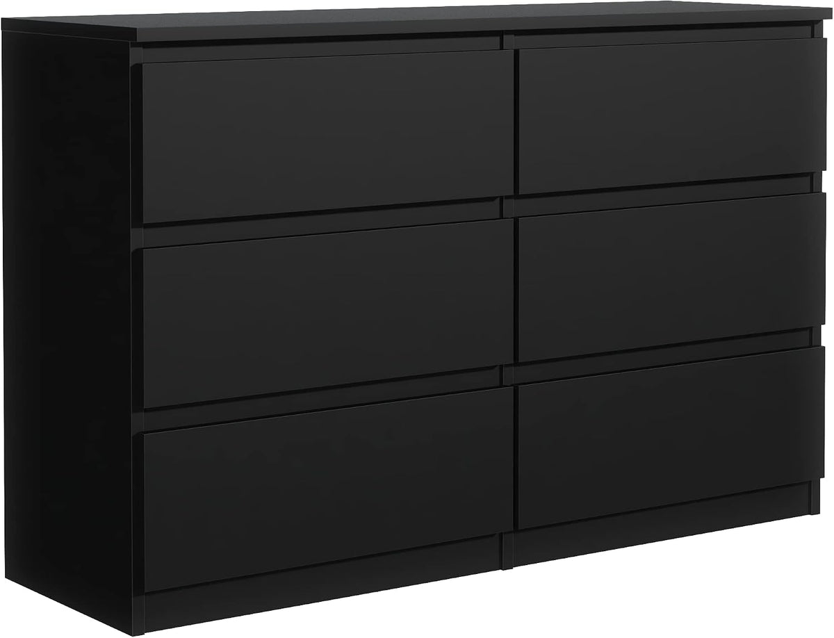Aparador, meble masztalerz, Kommode, 120 cm, 120 × 78,5 × 39 cm, 39 cm, com gavetas, Preto, para uso diário
