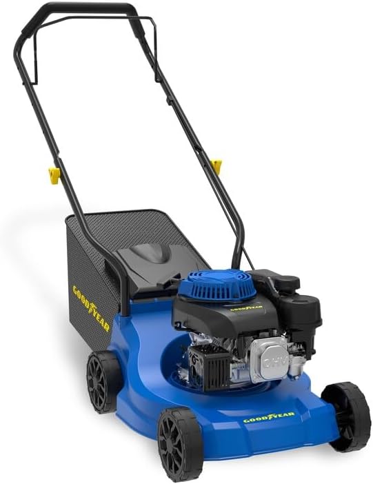 Corta-relva, Goodyear, 3.5 kW, 390 mm, 35 L, com rodas, aço, Multicolor, para jardim e exterior