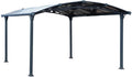 Conjunto de jardim, CANOPIA, 6 mm, 1800 W, resistente à água, com iluminação LED, alumínio, poliéster, Cinzento, para jardim e exterior