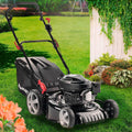 Corta-relva, BRAST, Benzin, 3,5kW, 4,76PS, 46cm, 60L, altura regulável, regulável, com rodas, aço, Preto, para utilização no exterior