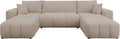Sofá, Mirjan24, Wohnlandschaft, 312 cm, 145 cm, 82 cm, 22 cm, 9 cm, madeira, painel de madeira, Bege, para a sala