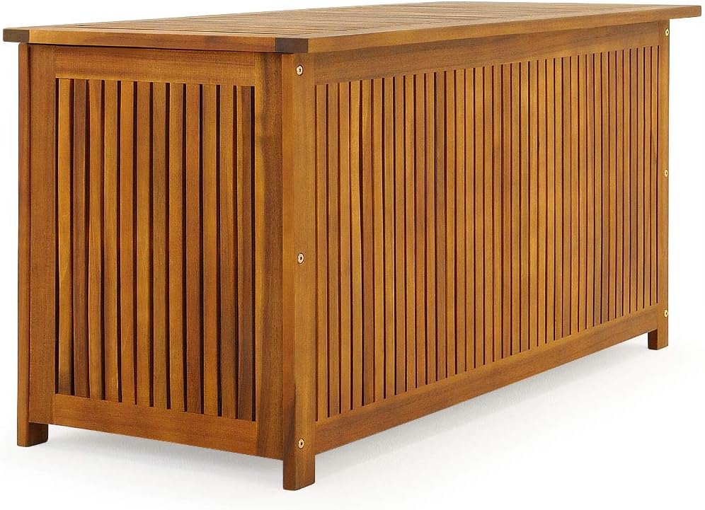 Caixa de arrumação, Casaria, Gartenbox, 205L, 160kg, 115 × 50cm, madeira, Castanho, para uso diário