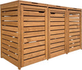 Abrigo para contentores, AXI, Lex, 720L, 121 cm, 182 cm, 85 × 207 × 121 cm, 85 × 70 × 182 cm, com rodas, madeira, Castanho