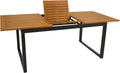 Mesa de jantar, DEGAMO, Ausziehtisch, 200 × 90cm, 150cm, 200cm, 90cm, com portas, alumínio, madeira, Castanho / Antracite, para uso diário
