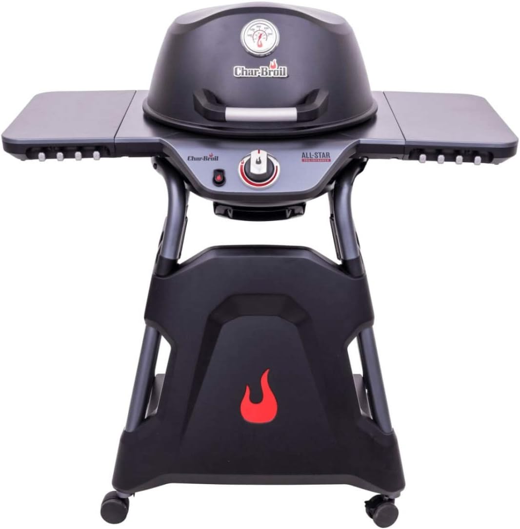Grelhador a gás, Charbroil, dobrável, aço inoxidável, aço, Preto, para utilização no exterior