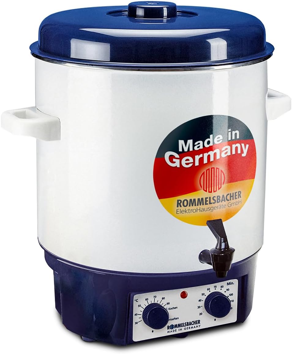 Panela elétrica de conservação, Rommelsbacher, 1800 W, aço inoxidável, aço, Branco / Azul, para a cozinha