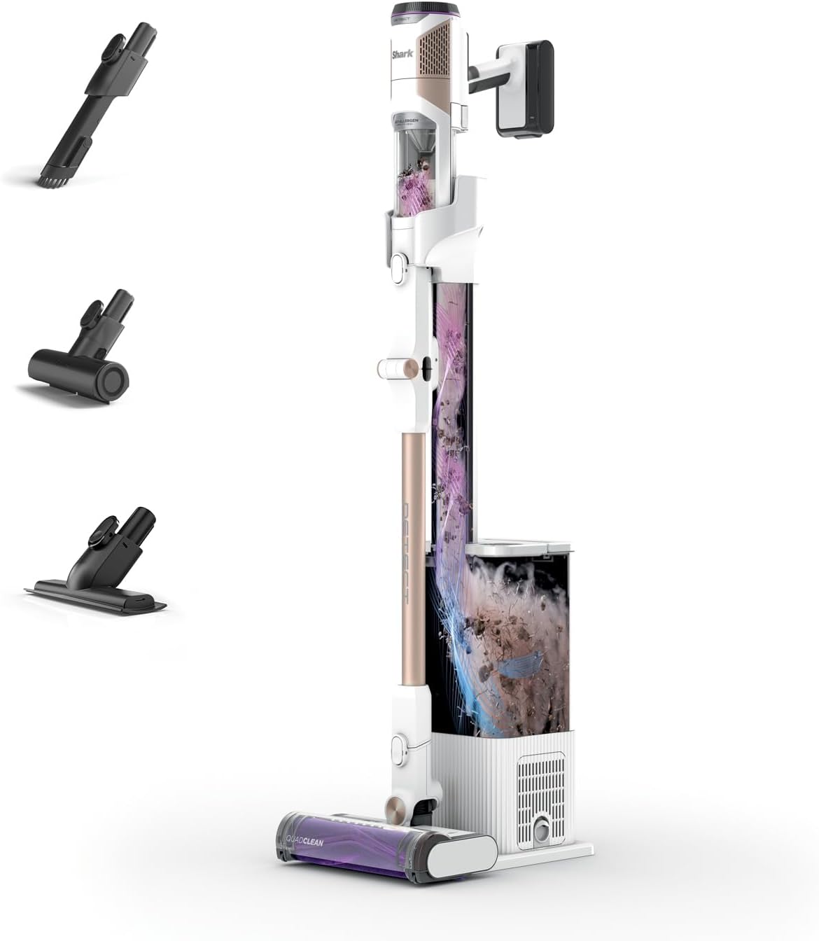Aspirador vertical, Shark, Detect, 2 kg, Branco / Rosa / Preto, para uso diário