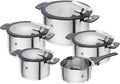 Conjunto de panelas, ZWILLING, Simplify, 16 cm, 2 L, 20 cm, 3,5 L, 24 cm, aço inoxidável, aço, Prateado / Cinzento, para a cozinha