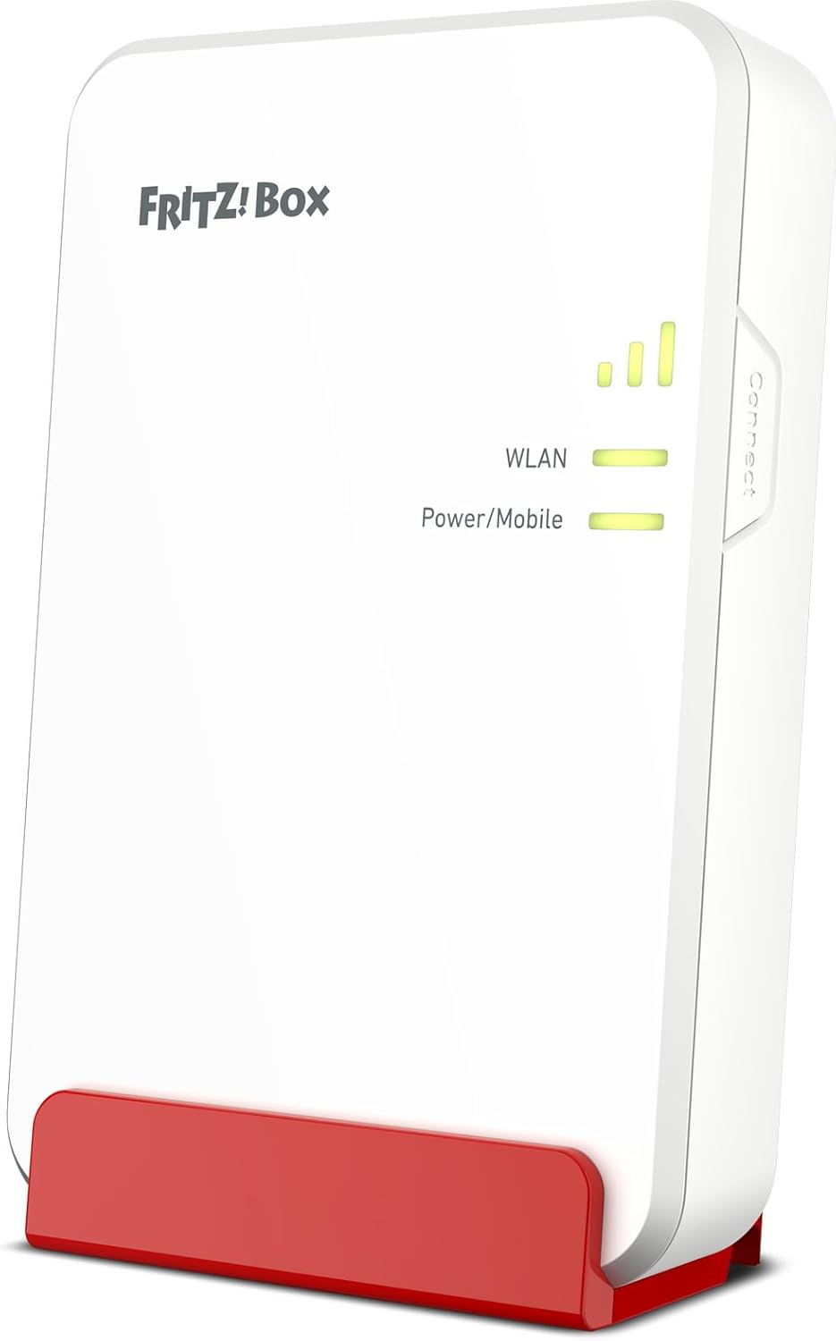 Router, FRITZ!, 5G/LTE, 26W, 2 × 2,5 m, com controlo por aplicação, Branco / Vermelho, para uso diário