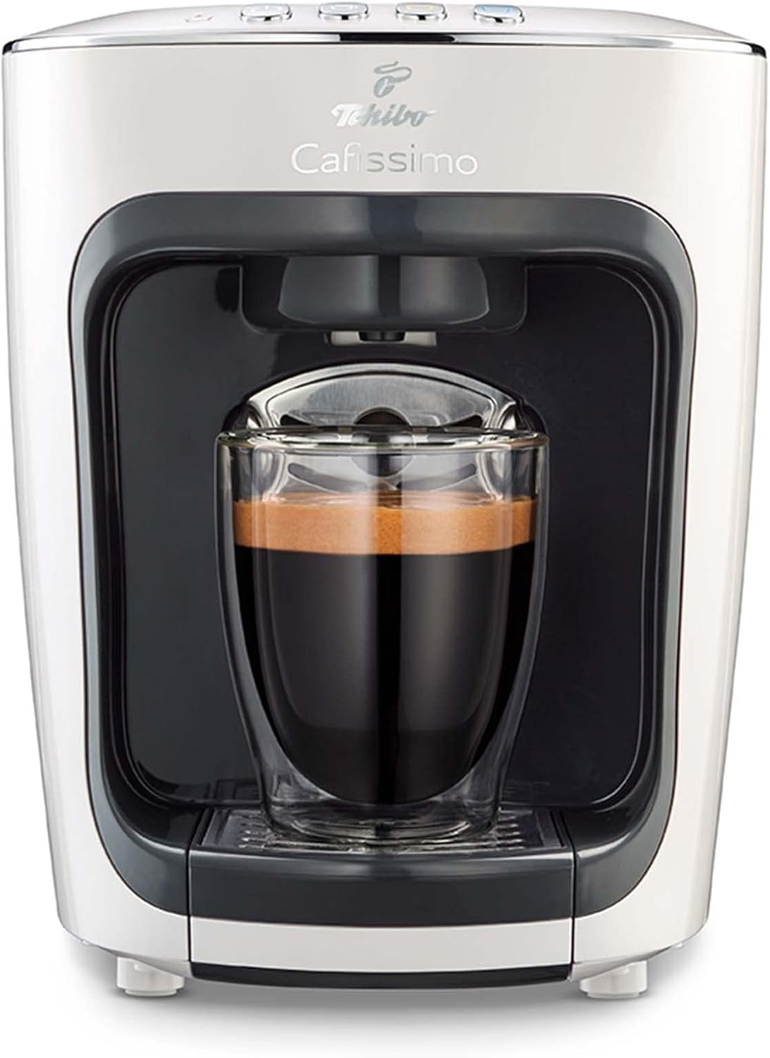 Máquina de café, Tchibo, Cafissimo, alumínio, Branco, para a cozinha