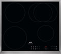AEG, Placa de cozinha, IKS6431AXB, 60cm, 7350 W, 14 níveis, com temporizador, aço inoxidável, aço, Preto / Edelstahl, para a cozinha