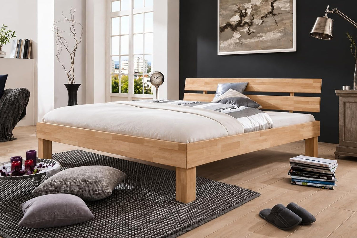 Cama, Generic, 200 cm, 180 × 200 cm, com rodas, madeira, Holz, para o quarto