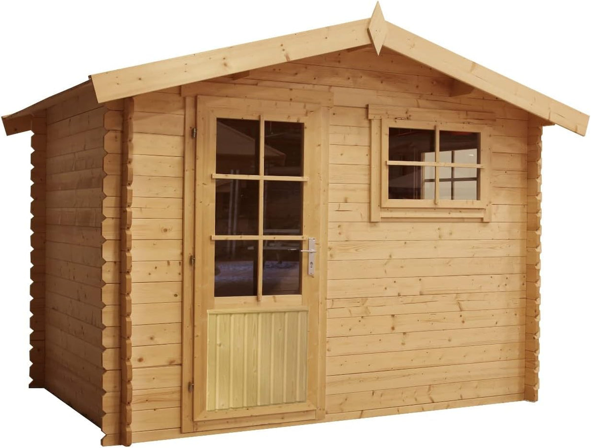 Abrigo de jardim, Generic, 300 × 200cm, 236cm, madeira, vidro, Holz, para utilização no exterior