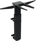Secretária, Worktrainer, 120 cm, 2,8 cm, 68 cm, 80 kg, 9 cm, altura regulável, regulável, com rodas, madeira, metal, Preto, para uso diário