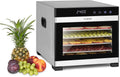 Klarstein, Desidratador de alimentos, Flavour, com temporizador, aço inoxidável, aço, Prateado / Preto, para uso diário