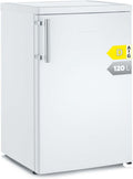 Frigorífico combinado, SEVERIN, Vollraumk, 41 dB, 120 L, classe energética D, classe energética C, altura regulável, regulável, aço inoxidável, aço