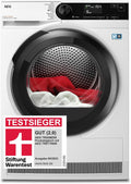 AEG, Máquina de secar roupa, TR8AMZ68, 8 kg, algodão, Branco / Preto, para uso diário