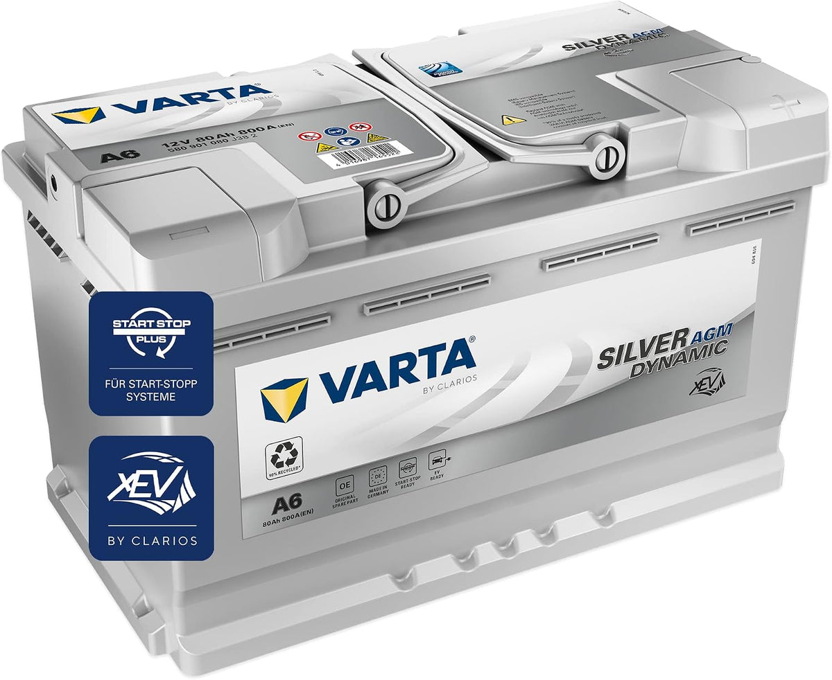 VARTA, Bateria automóvel, Silver, 12V, 80Ah, 800A, Prateado, para uso diário