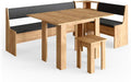 Banco, Vicco, Eckbankgruppe, 120 cm, 210 × 120 cm, 80 cm, 41,5 cm, com prateleiras, painel de madeira, Holz / Antracite, para uso diário