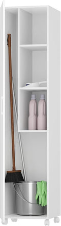 Roupeiro, Buyqualia, 40,9 kg, com prateleiras, com rodas, Branco, para o quarto