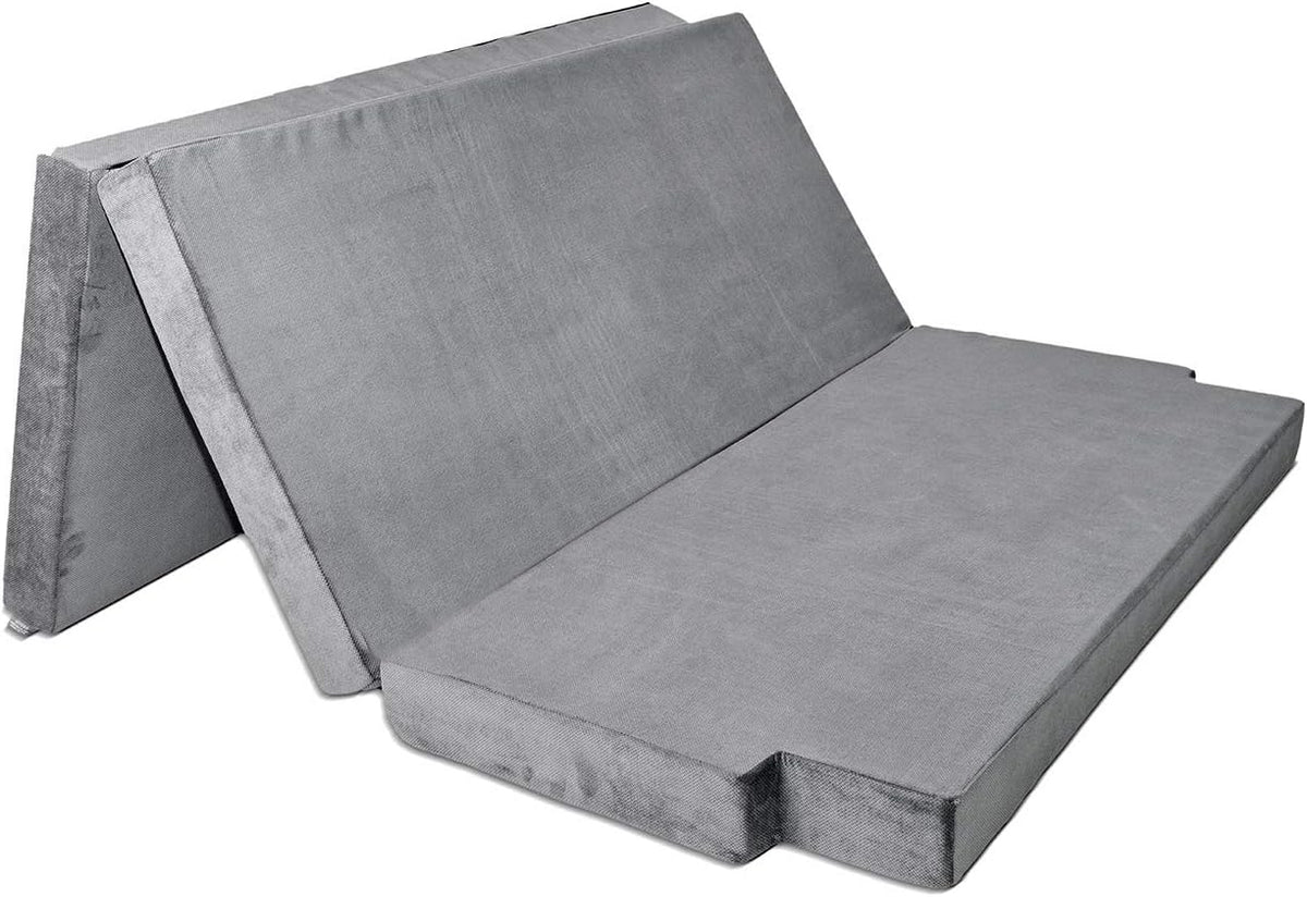 Colchão, Mayaadi-Home, T5/T6, 200 × 150 × 10 cm, 10 cm, dobrável, poliéster, DunkelCinzento, para o quarto