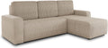 Sofá, Sofnet, Ecksofa, 236 cm, 150 cm, 90 cm, 350g, 200 × 125 cm, madeira, plástico, Bege, para a sala