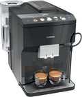 Siemens, Máquina de café automática, TP503R09, 1500 W, plástico, Preto / Prateado, para a cozinha