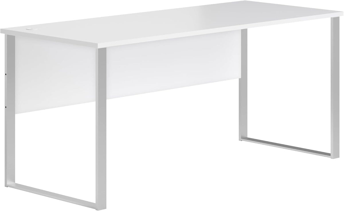 Secretária, möbelando, Schreibtisch, 73 cm, 170 × 77 × 73 cm, 170 cm, aço, metal, Branco, para uso diário