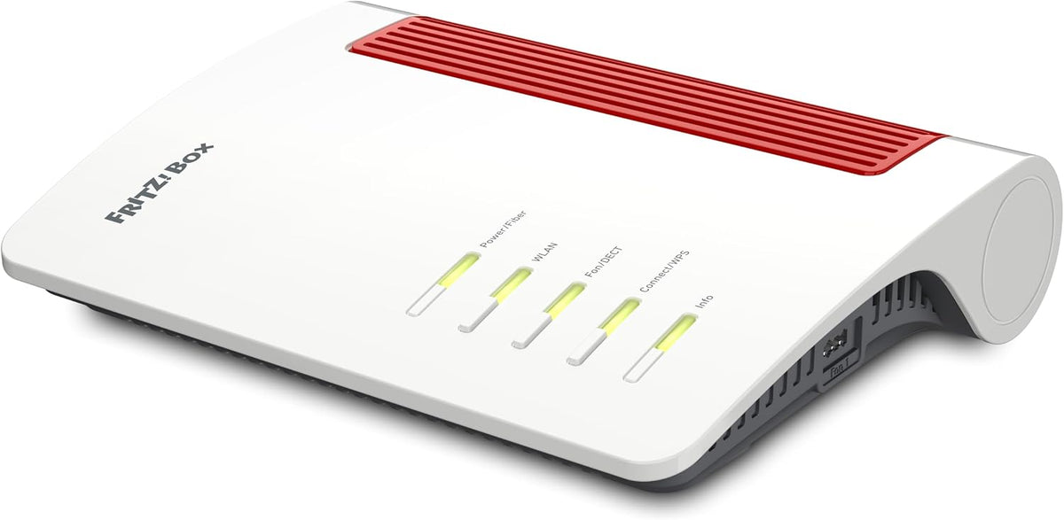 Artigo para casa, FRITZ!, Box, com controlo por aplicação, Branco / Vermelho, para uso diário