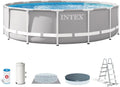 Piscina desmontável, Intex, 26720NP, 12.706 L, 3.785 l, 32 mm, 38,7 kg, 427 × 107 cm, 4 pessoas, aço, poliéster, Azul / Cinzento claro